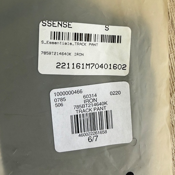 Kids Fear of God Essentials Joggers “Iron”  Size 6/7 - Picture 8 of 9